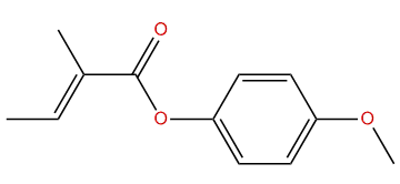 4-Methoxyphenyl (E)-2-methyl-2-butenoate